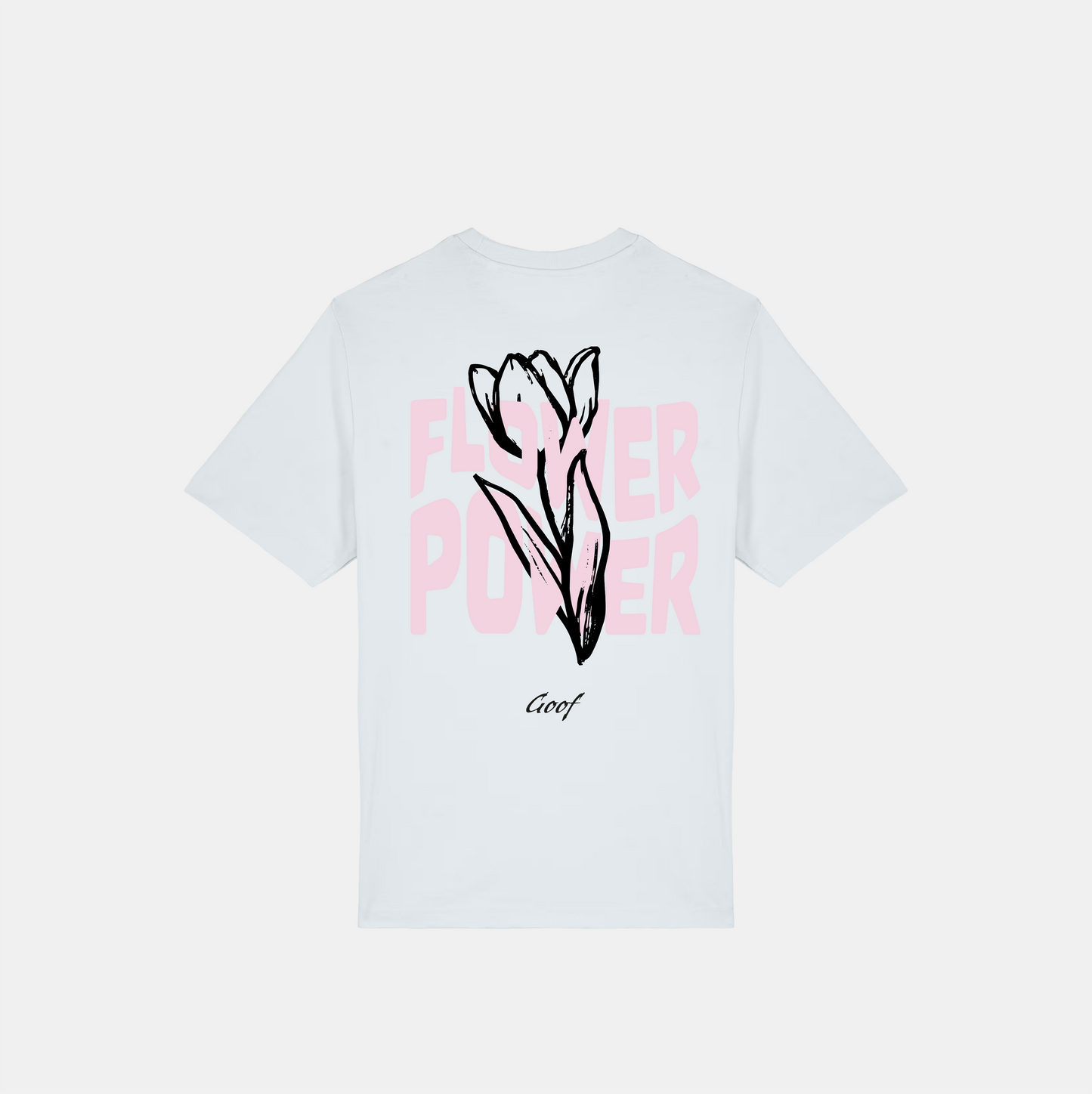 Flower Power Tee - Ice blue