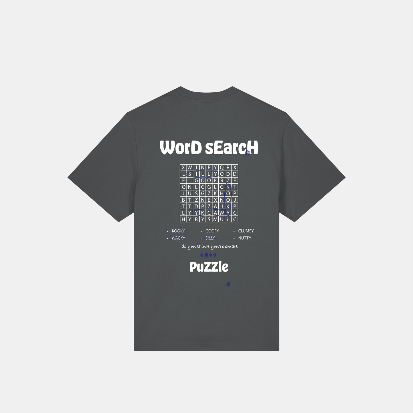 Wordsearch Tee - Grey