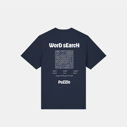 Wordsearch Tee - Navy