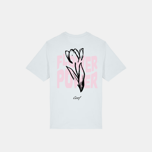 Flower Power Tee - Ice blue