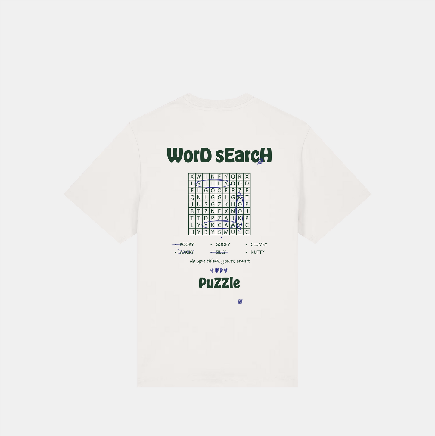 Wordsearch Tee - Off white