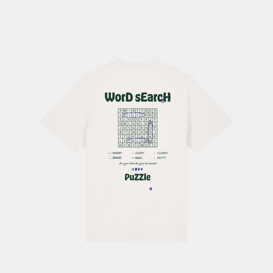 Wordsearch Tee - Off white